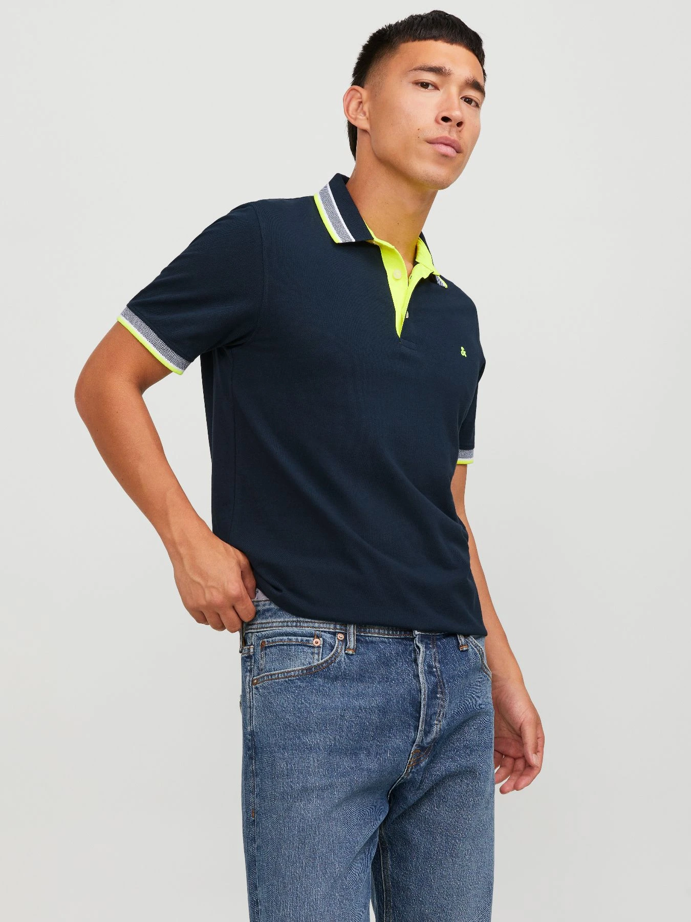 Футболки и поло JACK & JONES модель 12136668_NavyBlazerNEON Фото