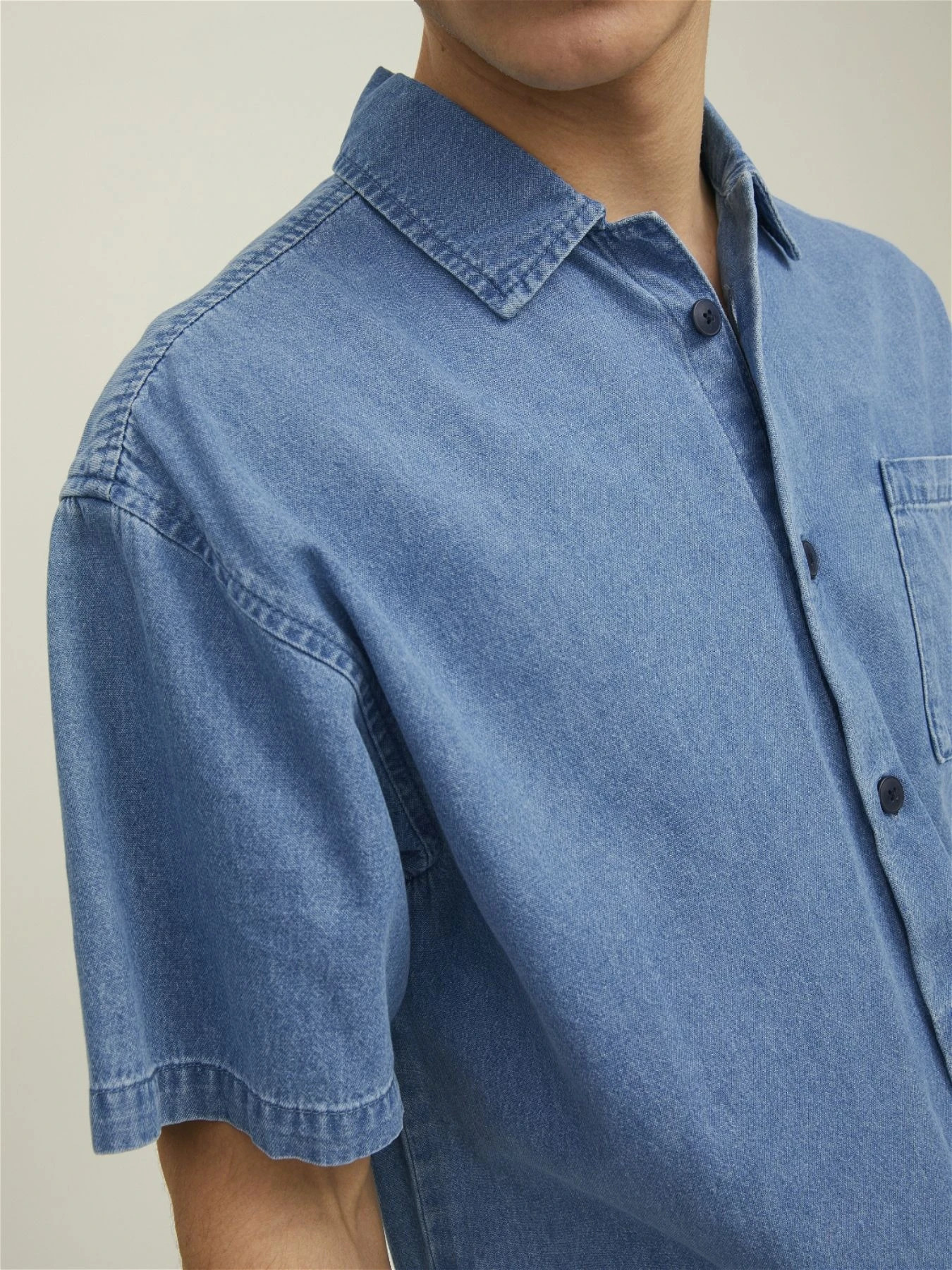Рубашки JACK & JONES модель 12192639_BlueDenim Рубашки JACK & JONES модель 12192639_BlueDenim Фото