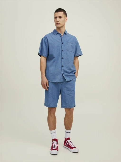 Рубашки JACK & JONES модель 12192639_BlueDenim Фото