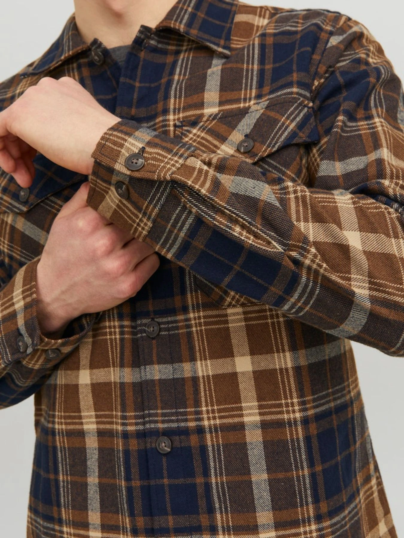Рубашки JACK & JONES модель 12235986_Otter Фото