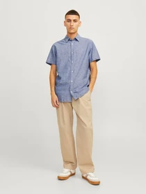 Рубашки JACK & JONES модель 12248592_FADEDDENIM Фото