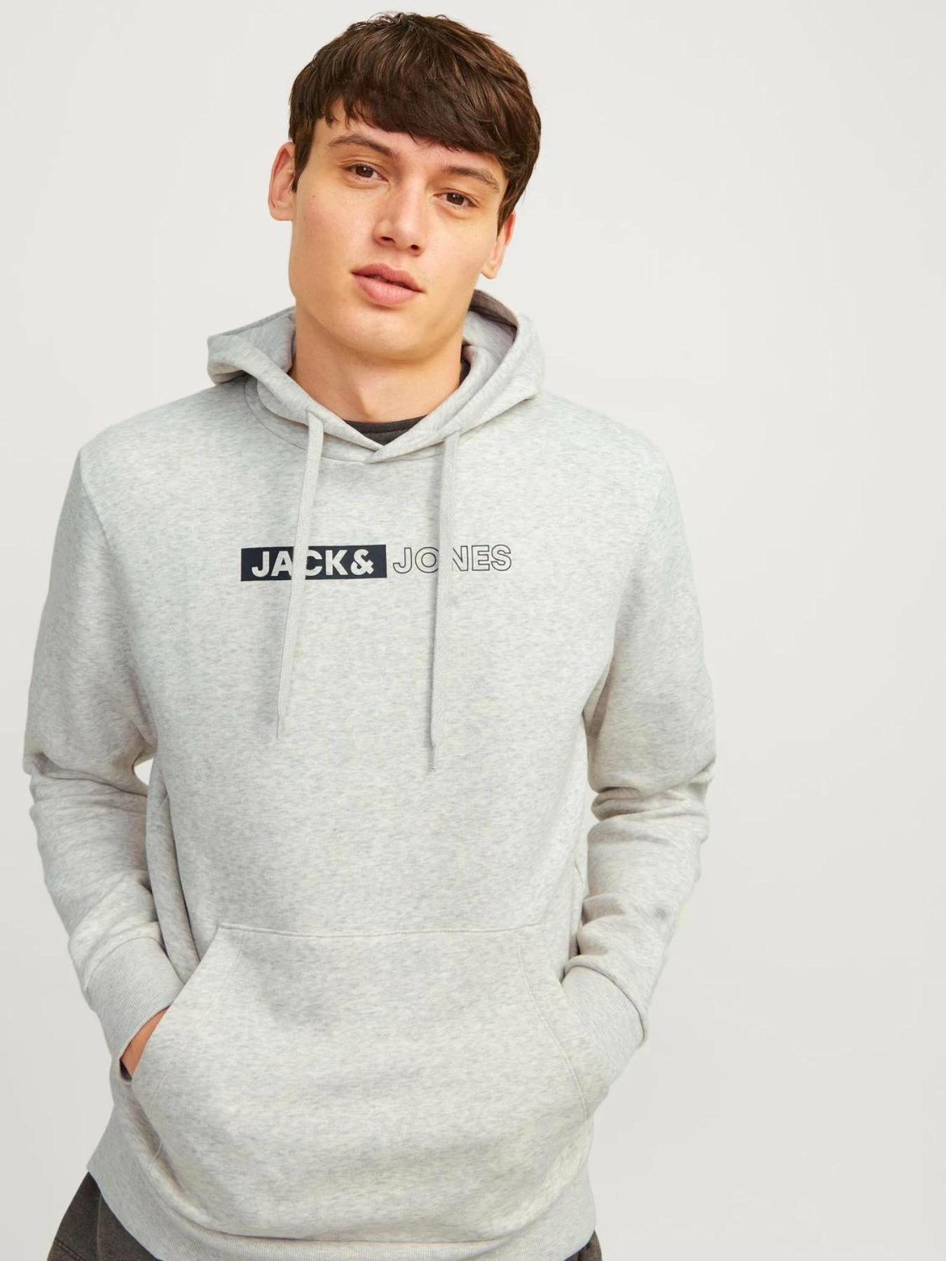 Худи и свитшоты JACK & JONES модель 12233599_WHITEMELANGE Фото