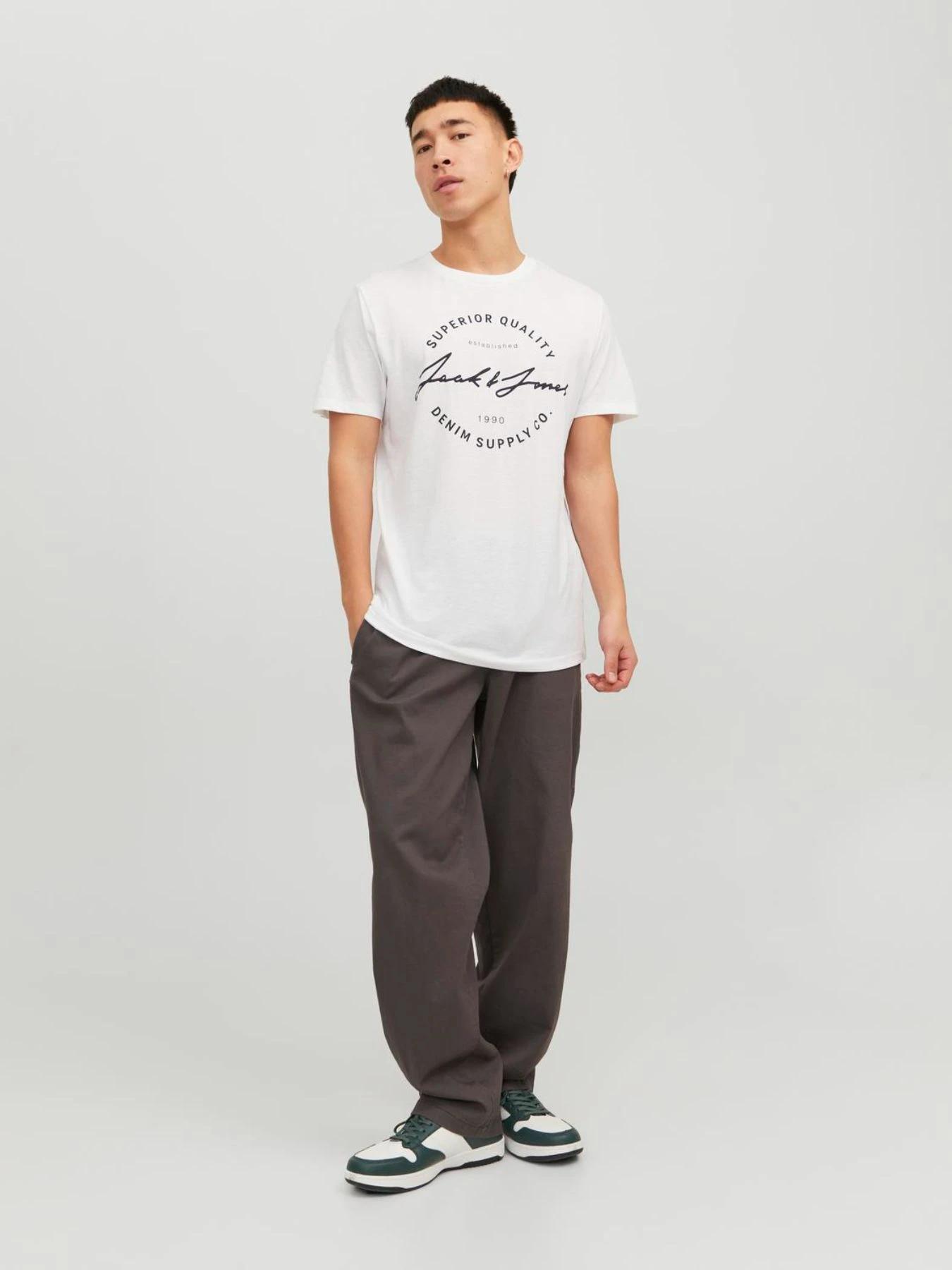 Футболки и поло JACK & JONES модель 12222037_White Фото