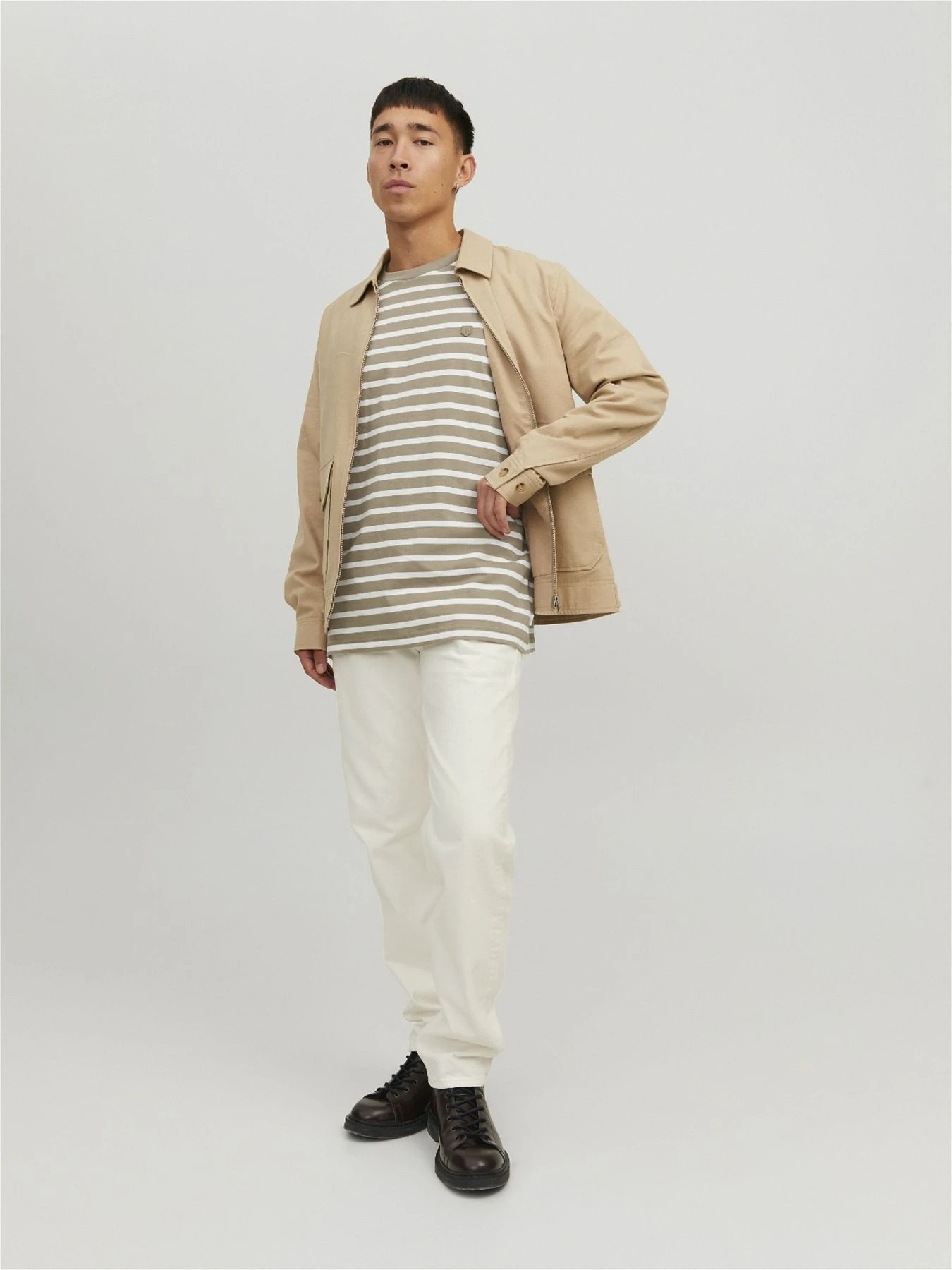 Футболки и поло JACK & JONES модель 12229286_BEIGE Футболки и поло JACK & JONES модель 12229286_BEIGE Фото