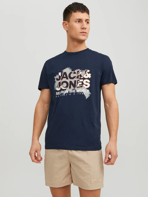 Футболки и поло JACK & JONES модель 12233600_NavyBlazer Фото