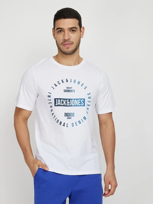 Футболки и поло JACK & JONES модель 12235203_White Фото