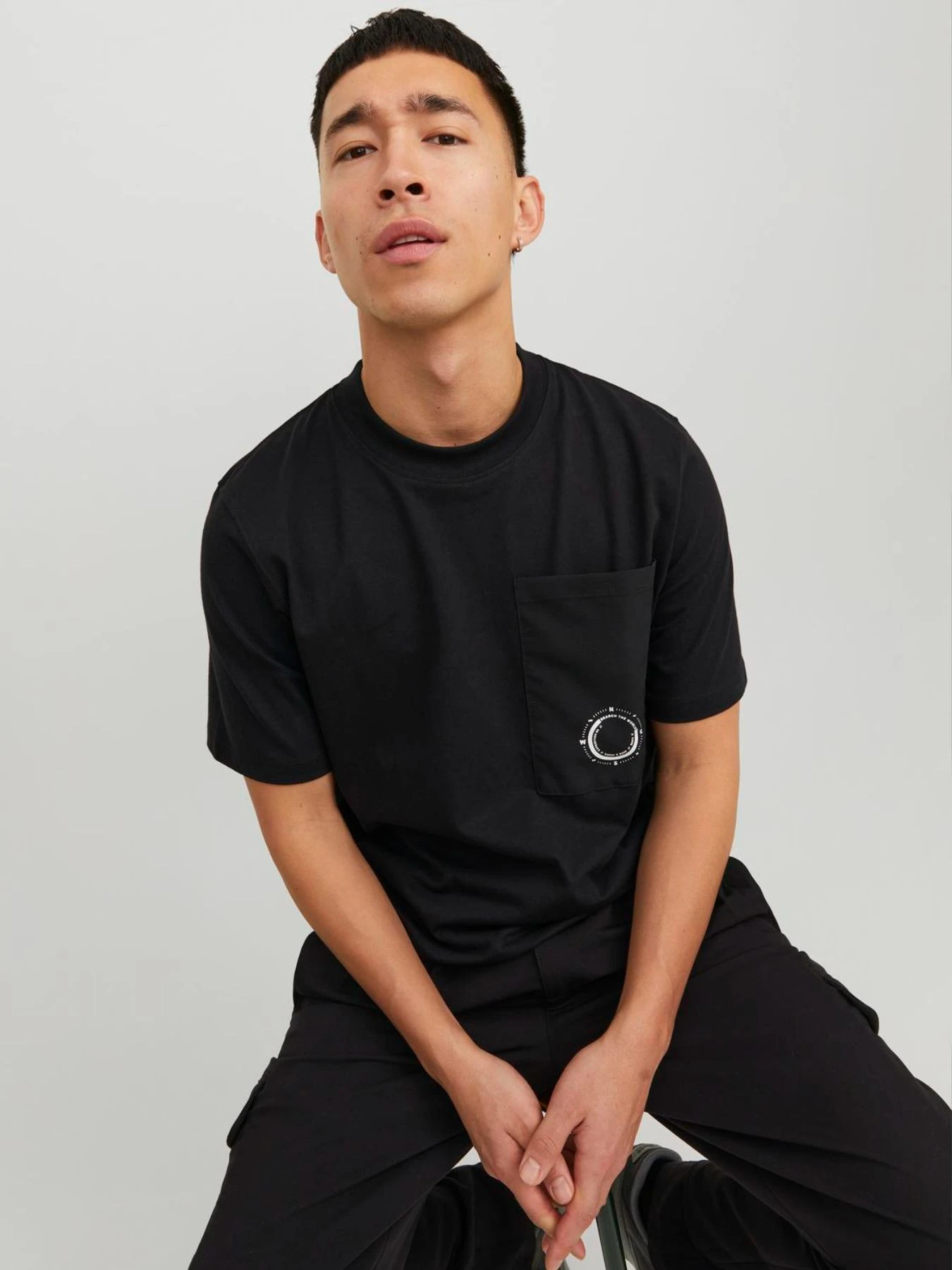 Футболки и поло JACK & JONES модель 12235293_Black Футболки и поло JACK & JONES модель 12235293_Black Фото