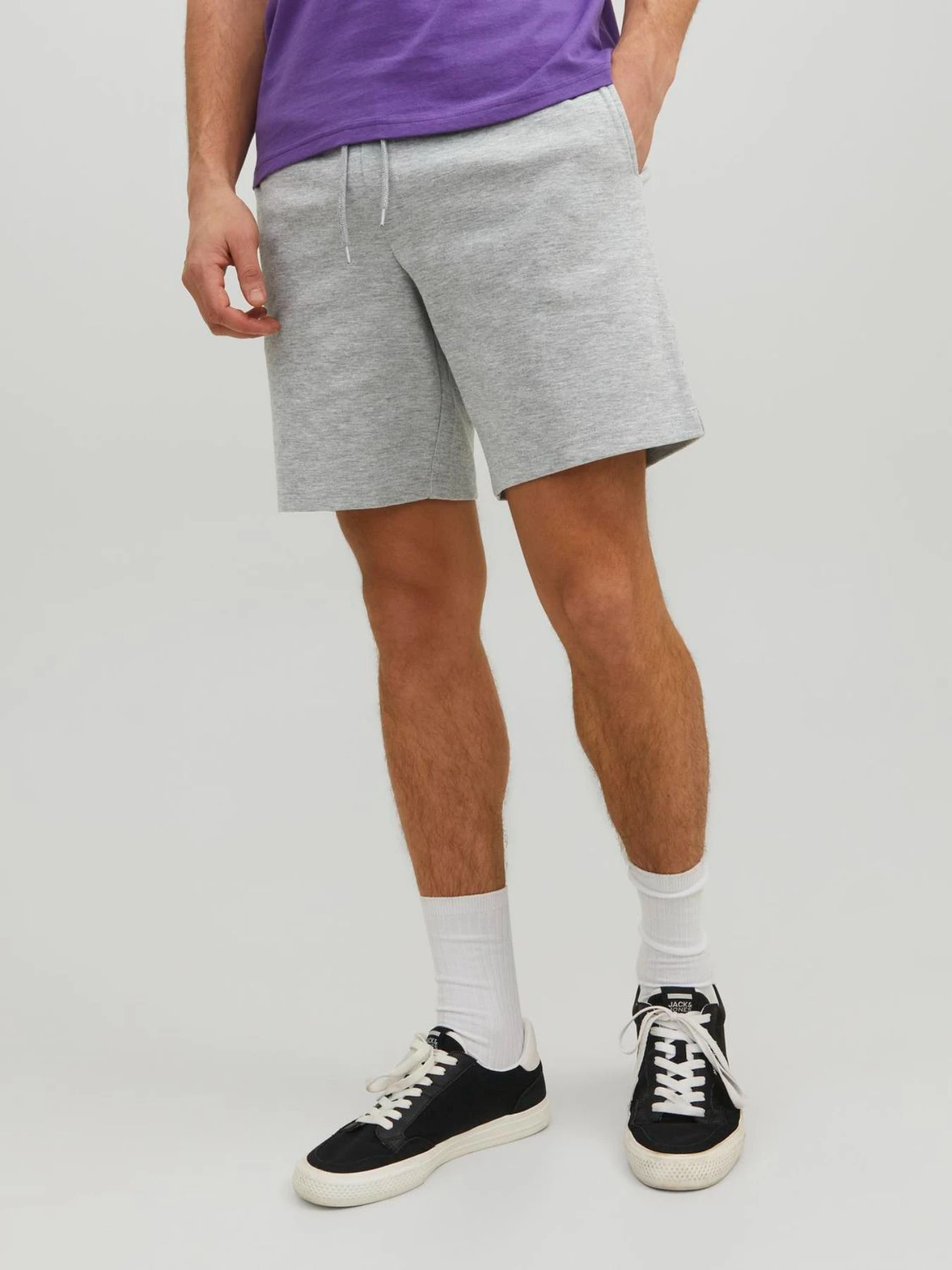 Шорты JACK & JONES модель 12224021_LIGHTGREYMELANGE Шорты JACK & JONES модель 12224021_LIGHTGREYMELANGE Фото