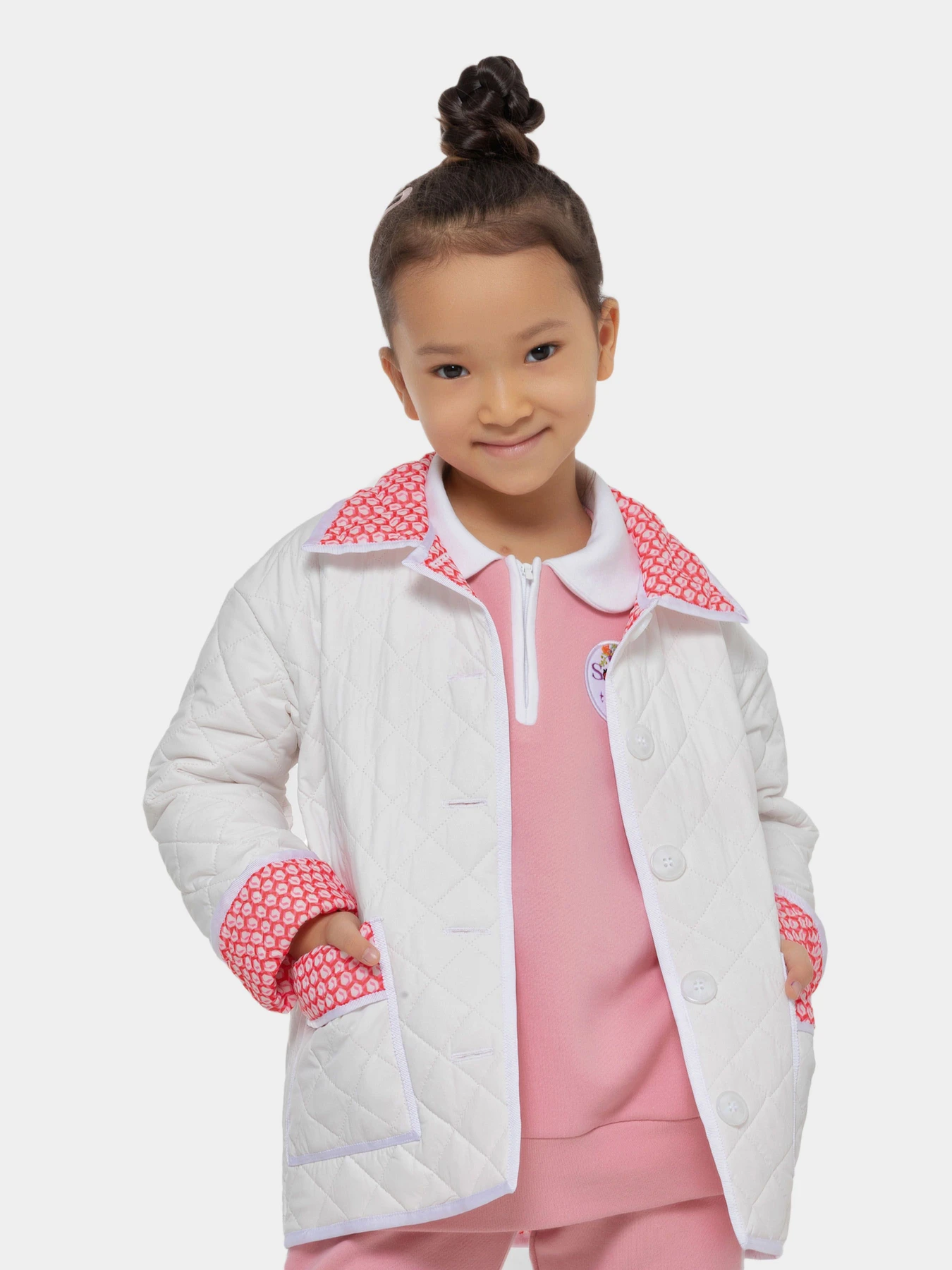 Куртки и дубленки SONATA KIDS модель SK-88-pink Куртки и дубленки SONATA KIDS модель SK-88-pink Фото