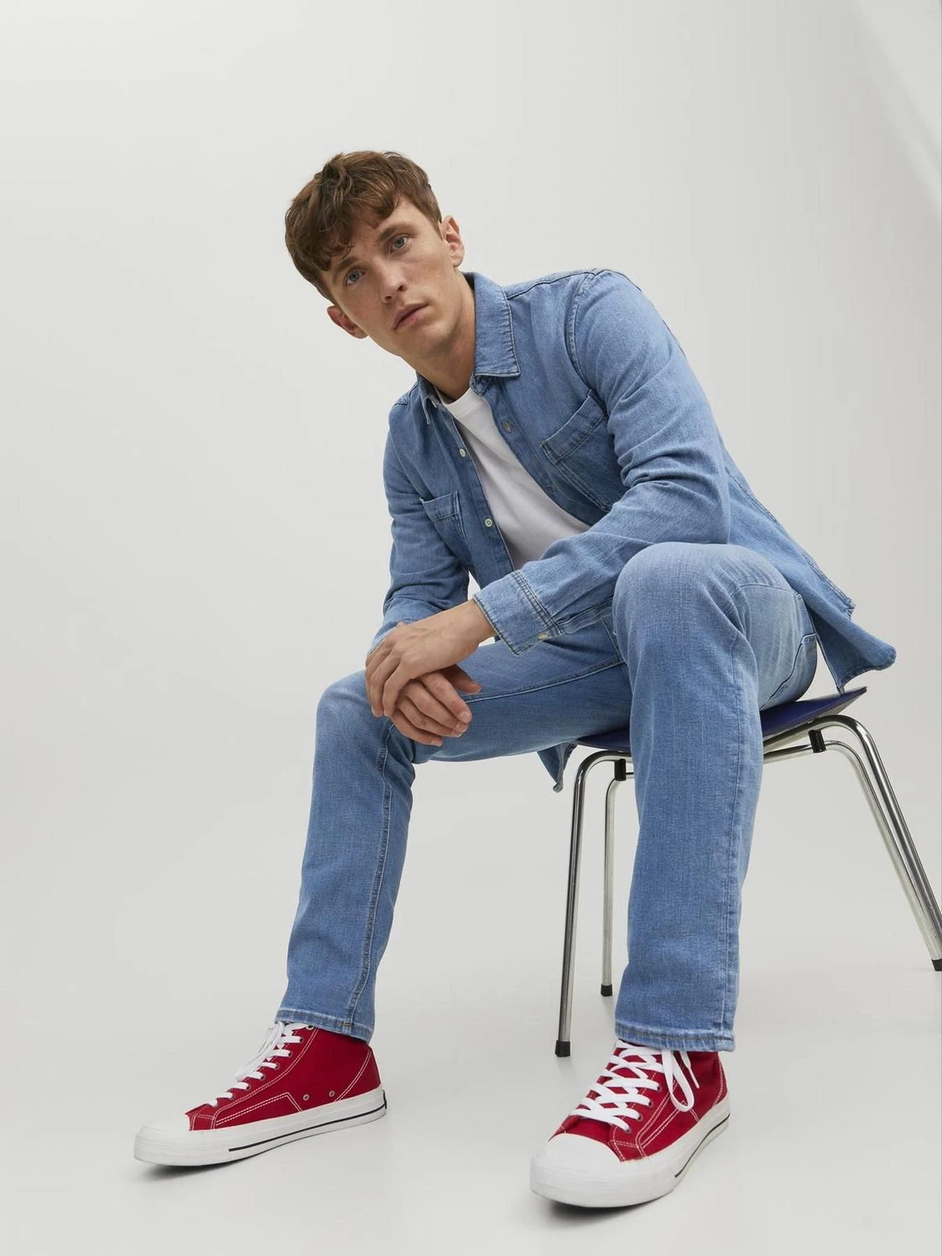 Джинсы JACK & JONES модель 12223505_BlueDenim Джинсы JACK & JONES модель 12223505_BlueDenim Фото