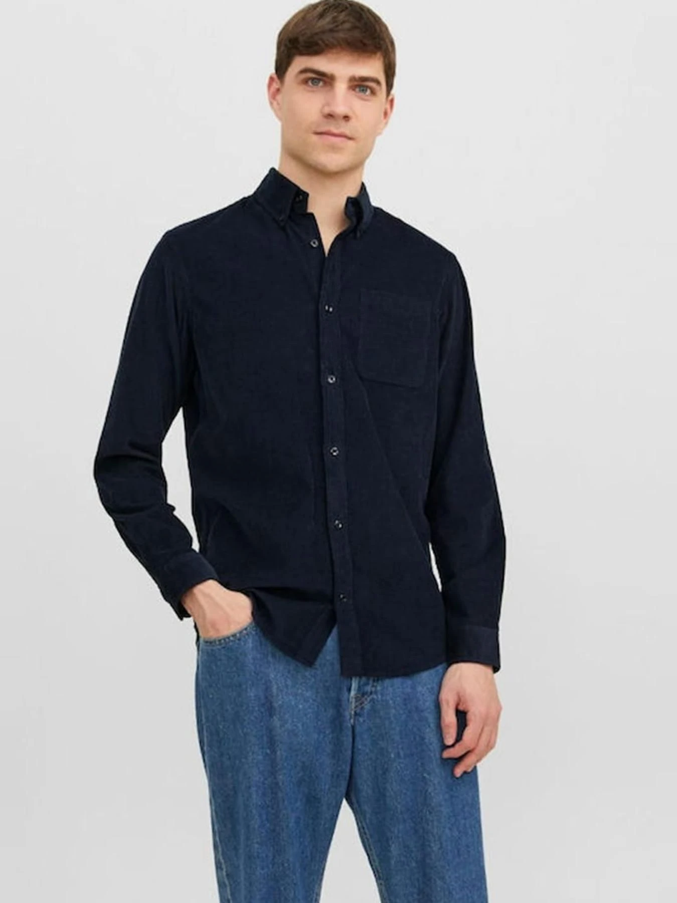 Рубашки JACK & JONES модель 12237938_PerfectNavy Фото