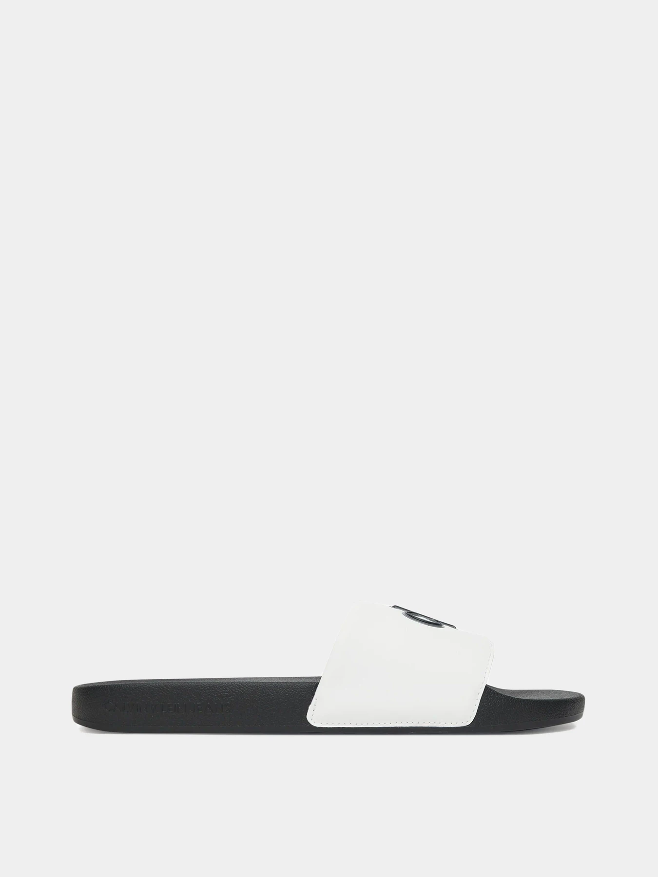 Шлёпанцы Calvin Klein модель YM0YM01281-01W Шлёпанцы Calvin Klein модель YM0YM01281-01W Фото