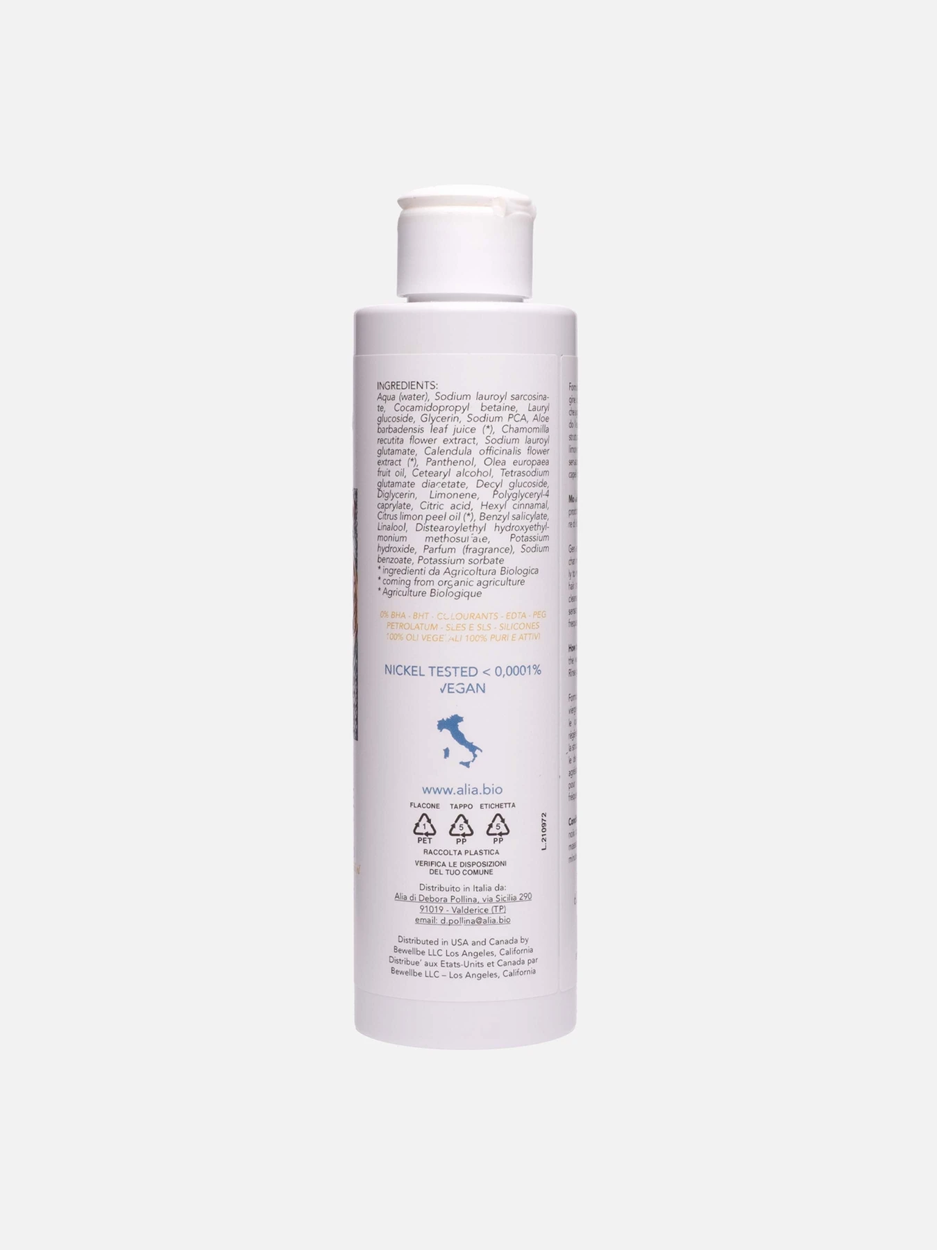 Очищающий шампунь для волос с эфирным маслом лимона Alia Skin Care модель ASC092 Очищающий шампунь для волос с эфирным маслом лимона Alia Skin Care модель ASC092 Фото