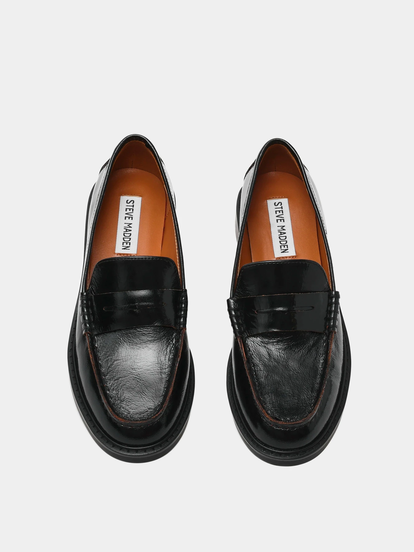 Туфли и лоферы Steve Madden модель SM11004736 BLACK LEATHER Туфли и лоферы Steve Madden модель SM11004736 BLACK LEATHER Фото