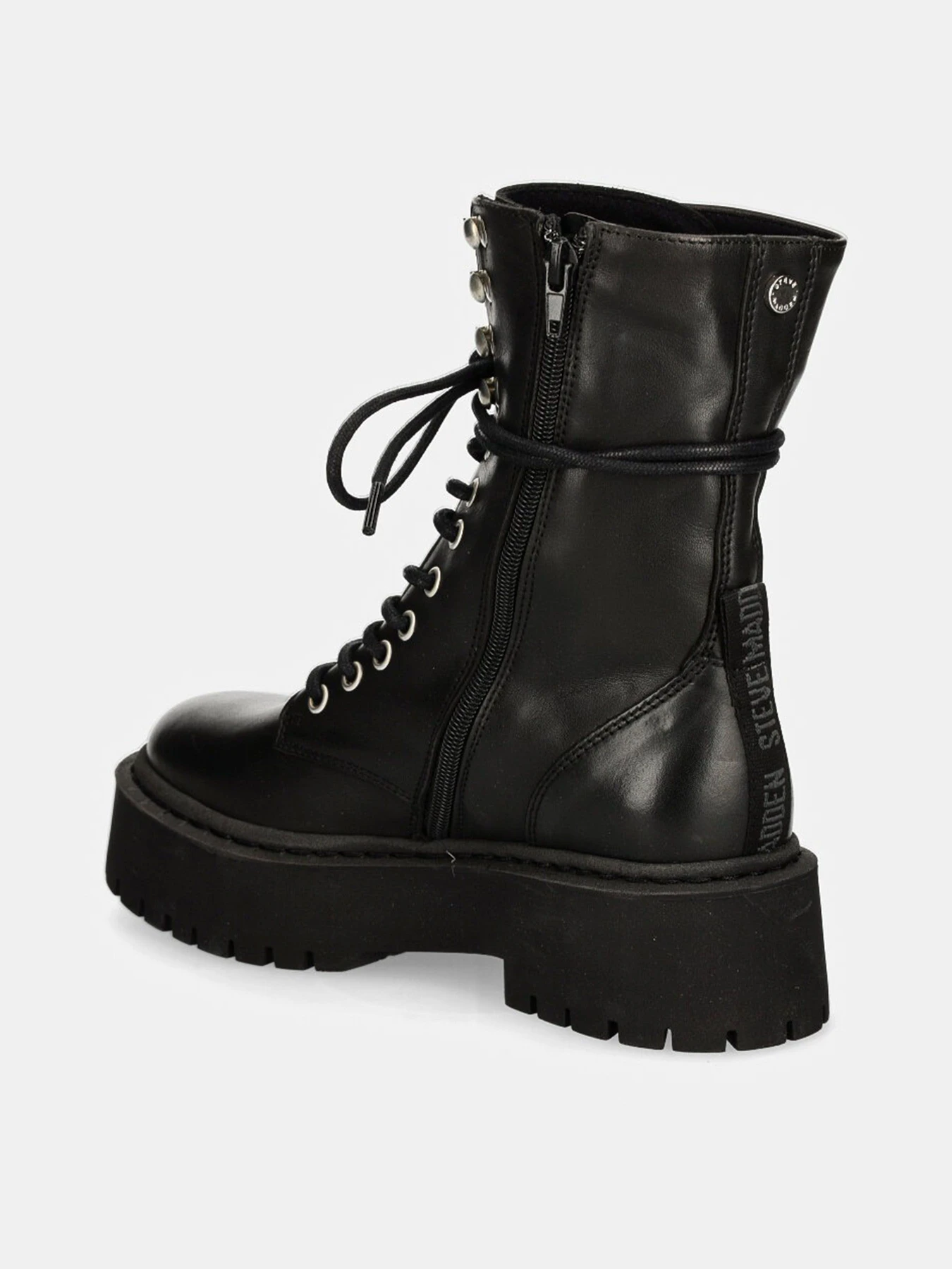 Ботинки и сапоги Steve Madden модель SM11003283 BLACK LEATHER Ботинки и сапоги Steve Madden модель SM11003283 BLACK LEATHER Фото