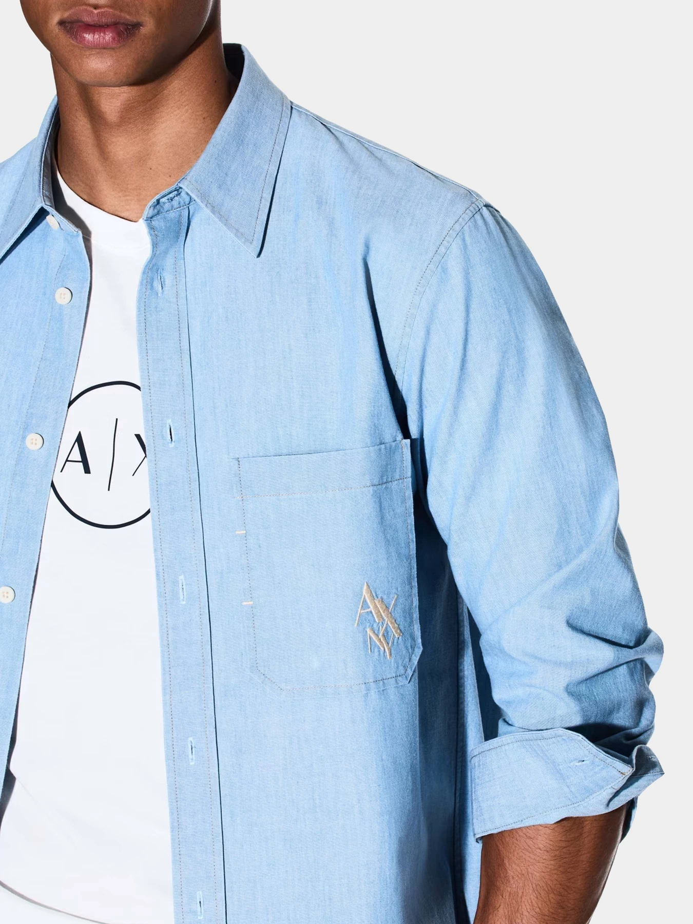 Рубашки Armani Exchange модель XM000948-AF12043-MB001 Рубашки Armani Exchange модель XM000948-AF12043-MB001 Фото