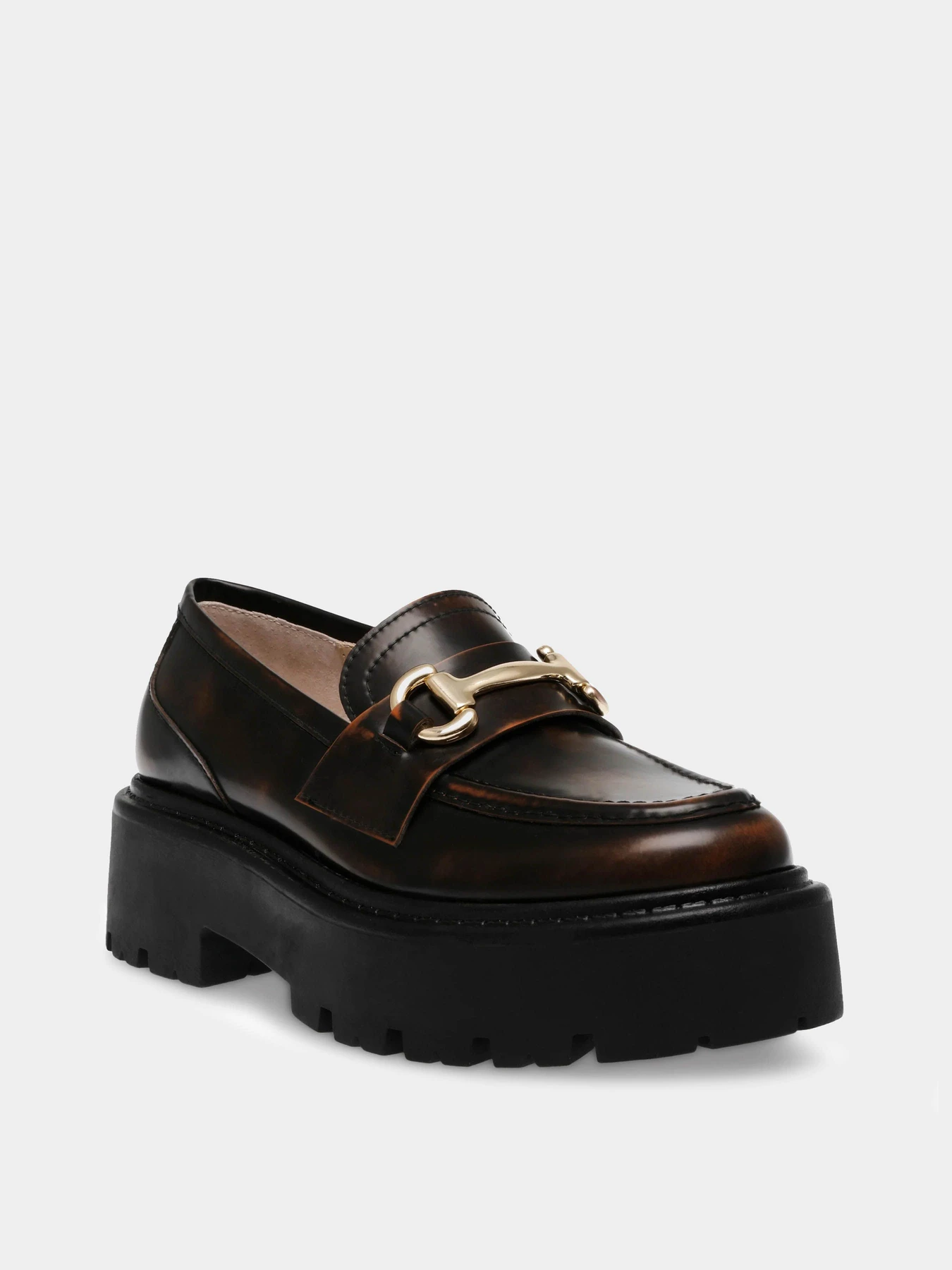 Туфли и лоферы Steve Madden модель SM11003276 BROWN ACTION LEATHER Туфли и лоферы Steve Madden модель SM11003276 BROWN ACTION LEATHER Фото