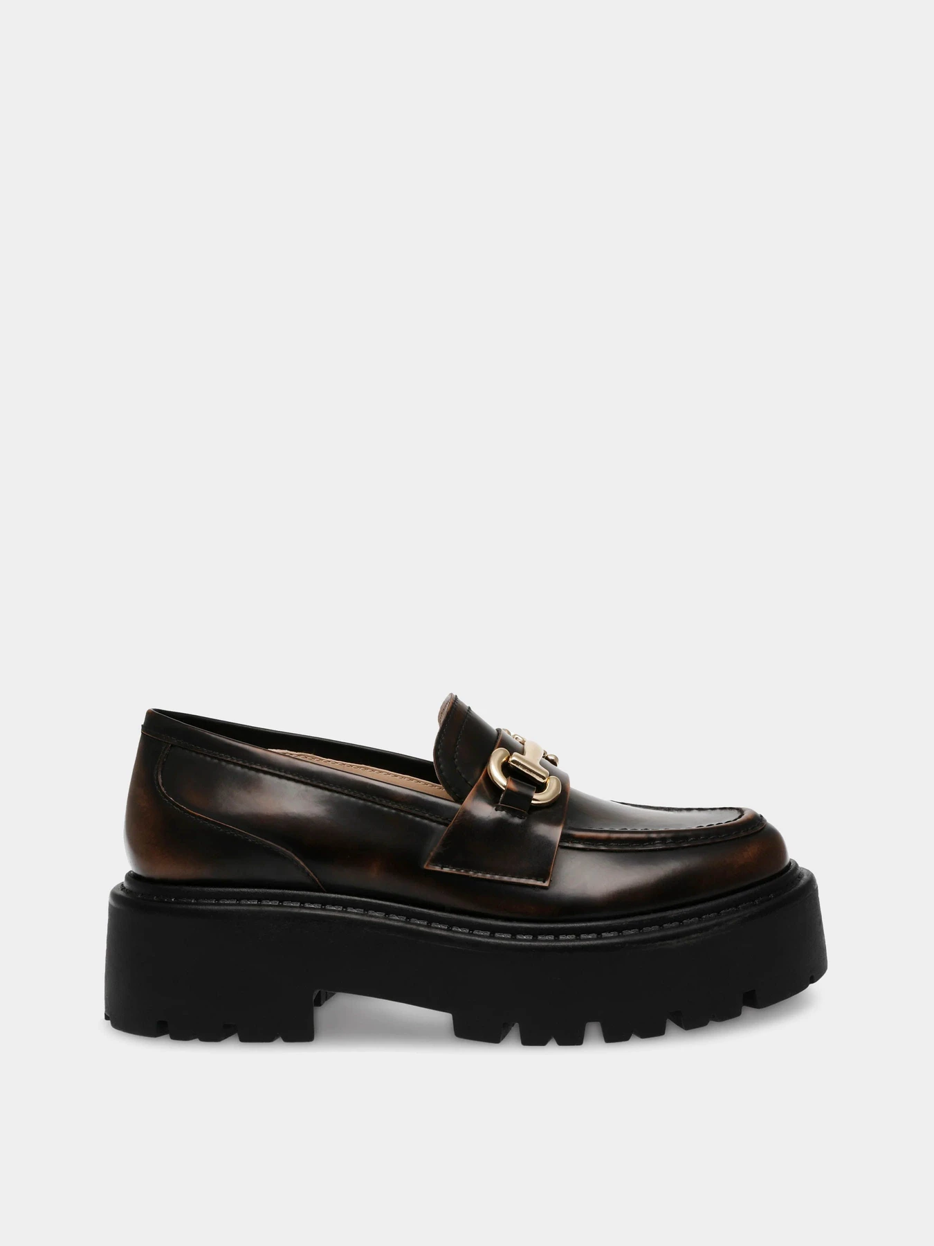 Туфли и лоферы Steve Madden модель SM11003276 BROWN ACTION LEATHER Туфли и лоферы Steve Madden модель SM11003276 BROWN ACTION LEATHER Фото