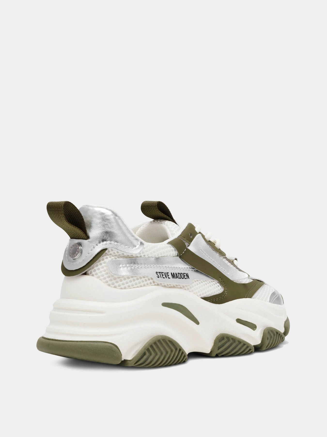 Кроссовки Steve Madden модель SM19000033 OLIVE/SILVER Кроссовки Steve Madden модель SM19000033 OLIVE/SILVER Фото
