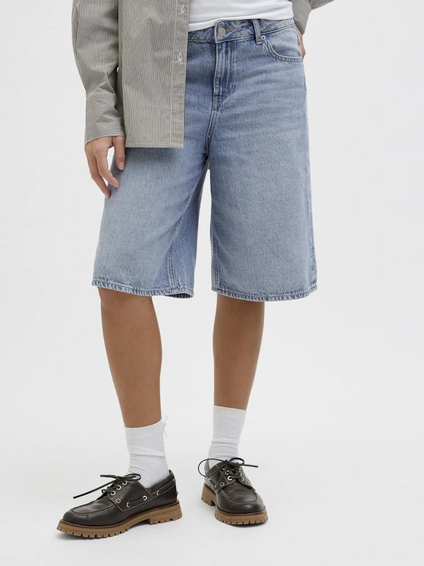 Шорты JACK & JONES модель 12267288_Lightbluedenim Шорты JACK & JONES модель 12267288_Lightbluedenim Фото