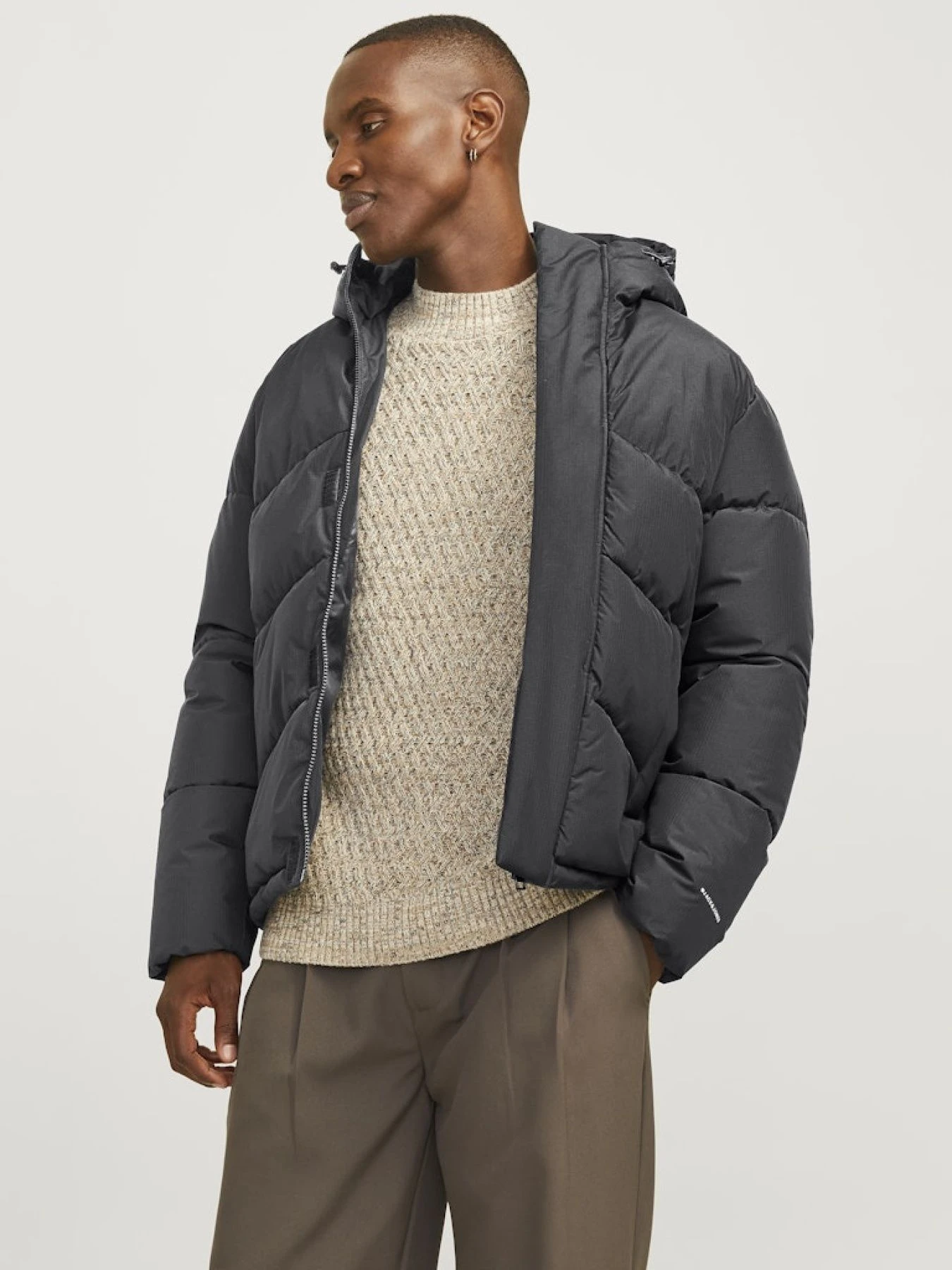 Куртки и дубленки JACK & JONES модель 12259850_ASPHALT Фото