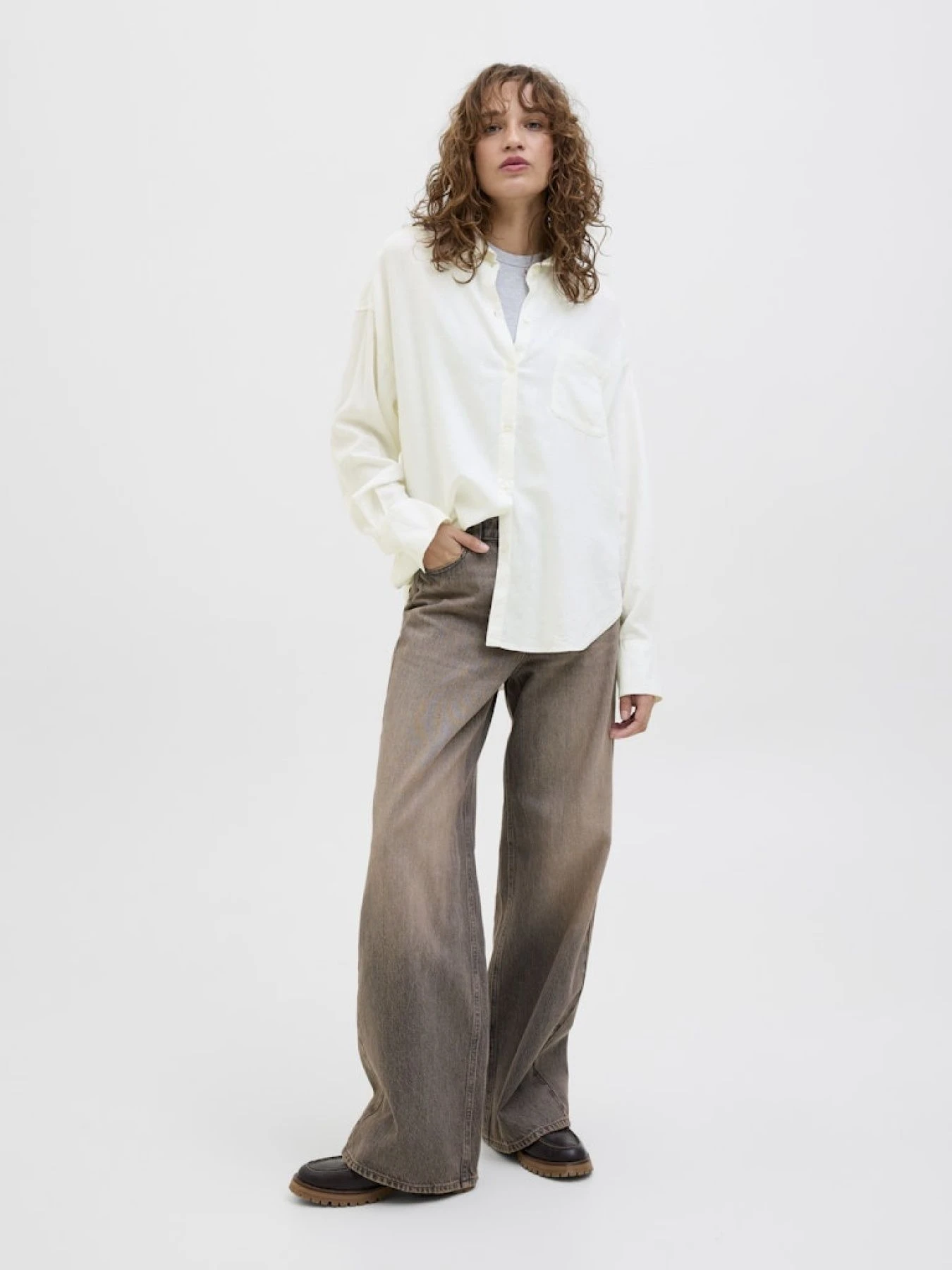 Рубашки JACK & JONES модель 12269668_BlancDeBlanc Рубашки JACK & JONES модель 12269668_BlancDeBlanc Фото