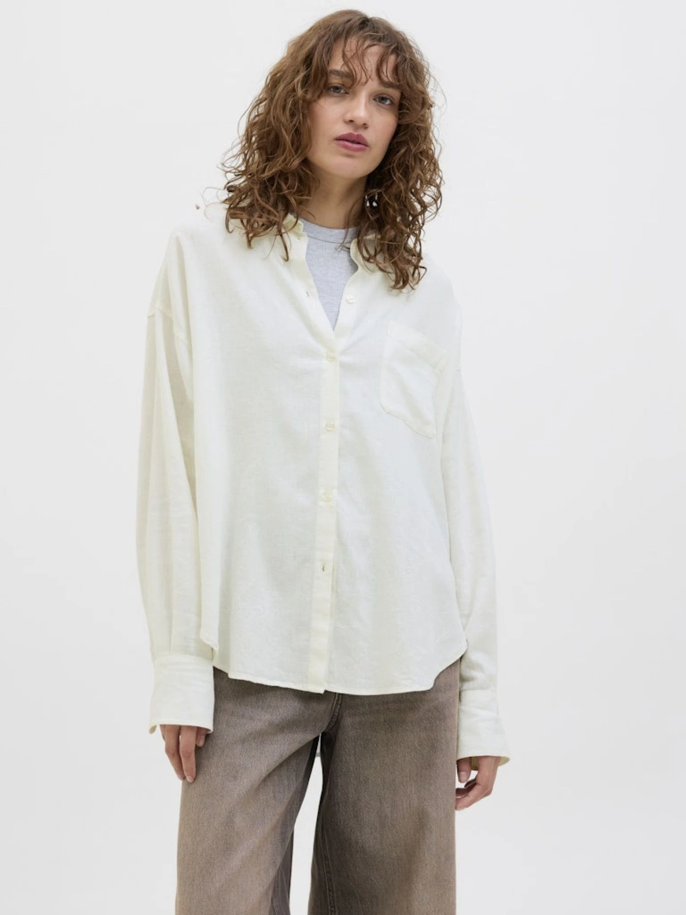 Рубашки JACK & JONES модель 12269668_BlancDeBlanc Рубашки JACK & JONES модель 12269668_BlancDeBlanc Фото