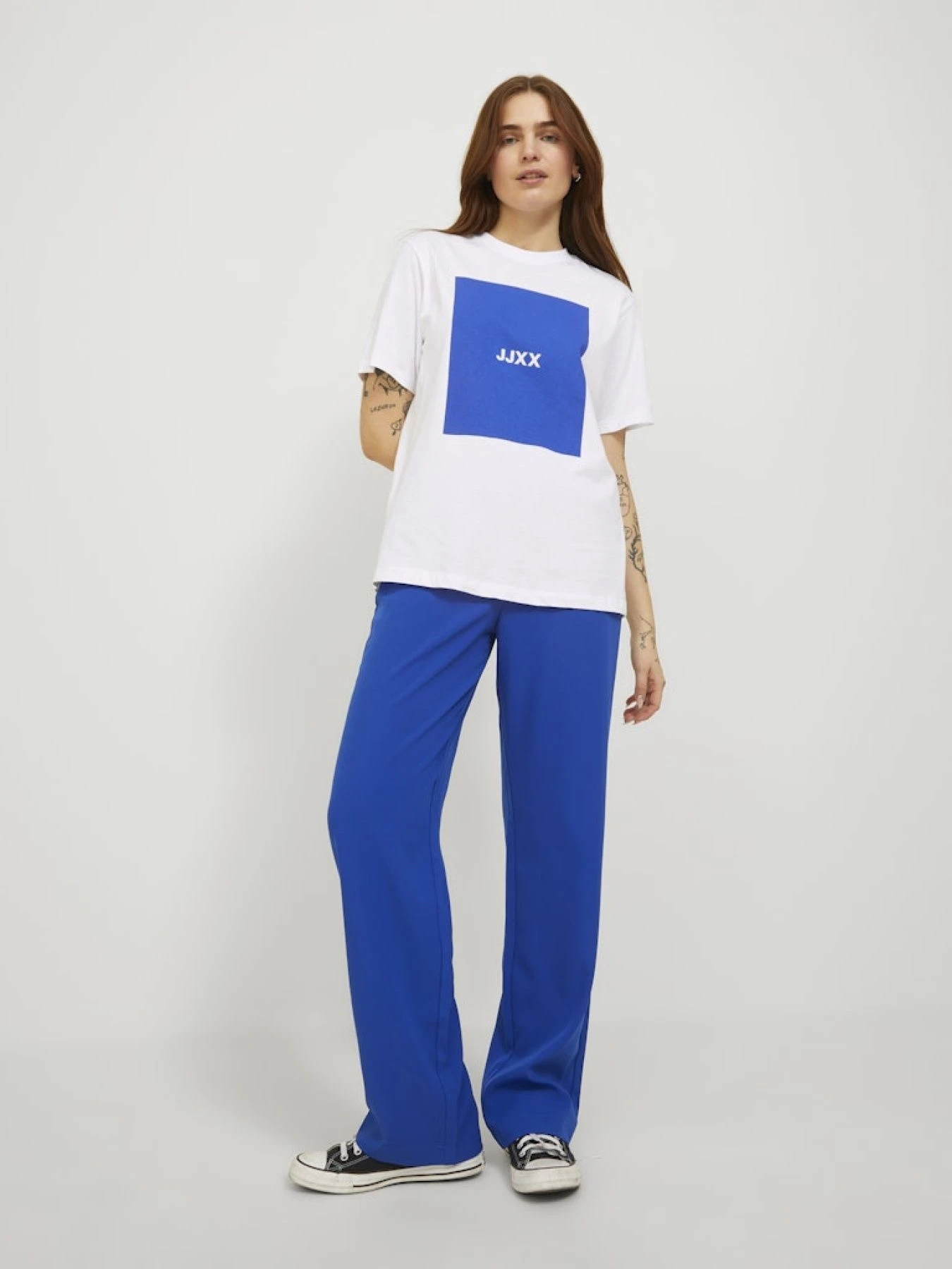 Футболки и поло JACK & JONES модель 12204837_BrightWhiteBLUELOLITESQUARE Фото