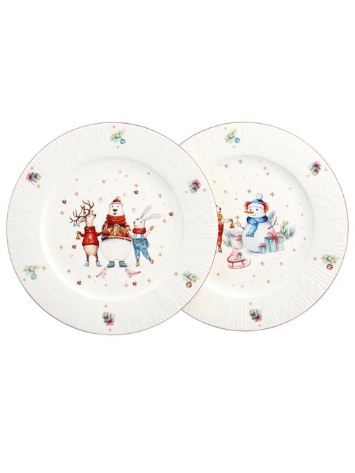 Набор тарелок обеденных lefard "Winter story" 2 шт. 26,5 см 425-264 Китай Lefard модель 6907004252647 Фото