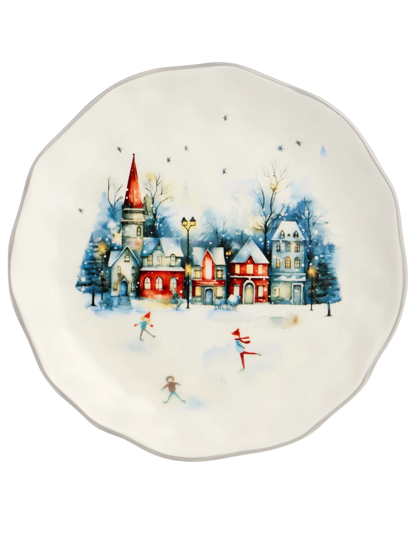 Тарелка закусочная agness "с новым годом!" 23*3,5 см 358-2335 Китай Lefard модель 6907035823359 Тарелка закусочная agness "с новым годом!" 23*3,5 см 358-2335 Китай Lefard модель 6907035823359 Фото