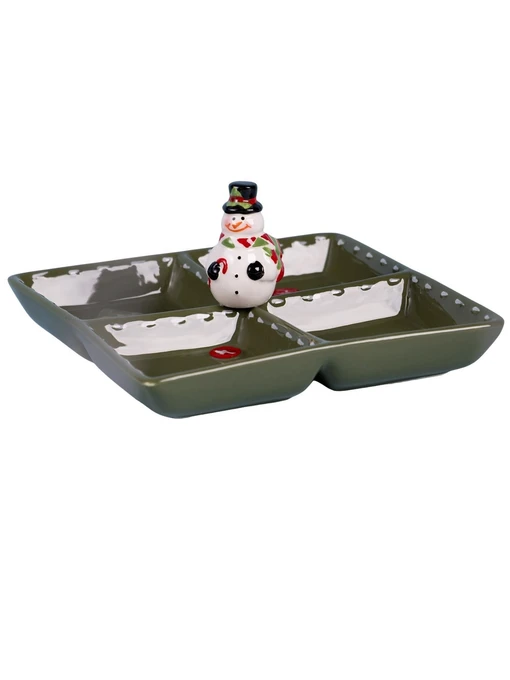 Менажница 4 секции коллекция "Christmas gift" 19*19*9,5 см 230-535 Китай Lefard модель 6907002305352 Фото
