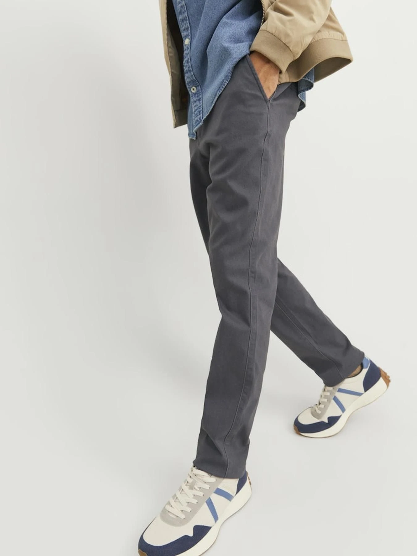 Брюки JACK & JONES модель 12174152_ASPHALT Фото