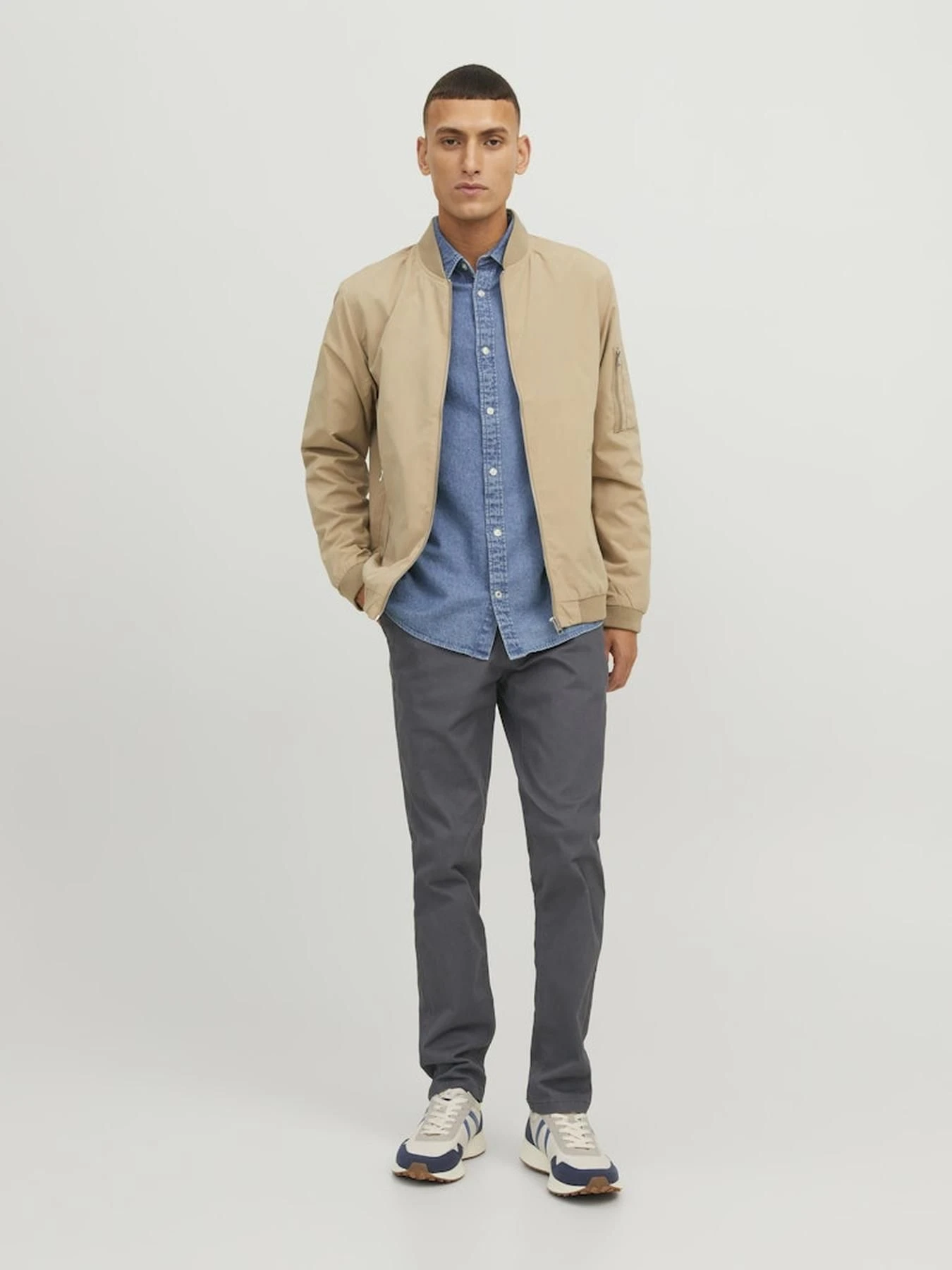 Брюки JACK & JONES модель 12174152_ASPHALT Фото