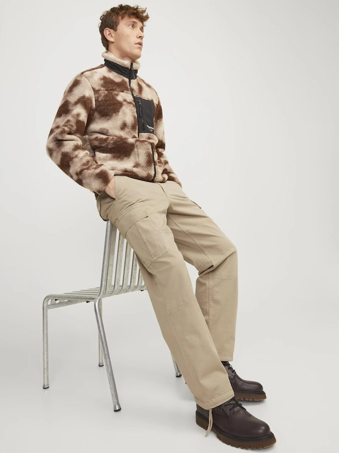 Брюки JACK & JONES модель 12252976_Crockery Брюки JACK & JONES модель 12252976_Crockery Фото