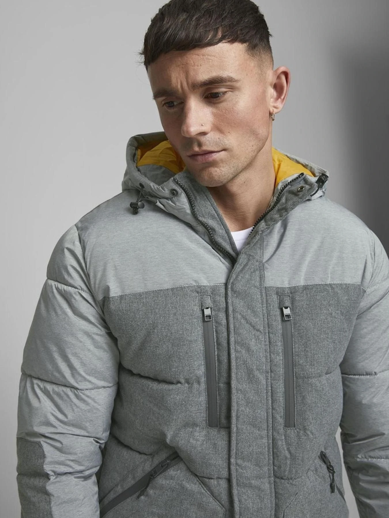 Куртки и дубленки JACK & JONES модель 12180379_LIGHTGREYMELANGE Куртки и дубленки JACK & JONES модель 12180379_LIGHTGREYMELANGE Фото