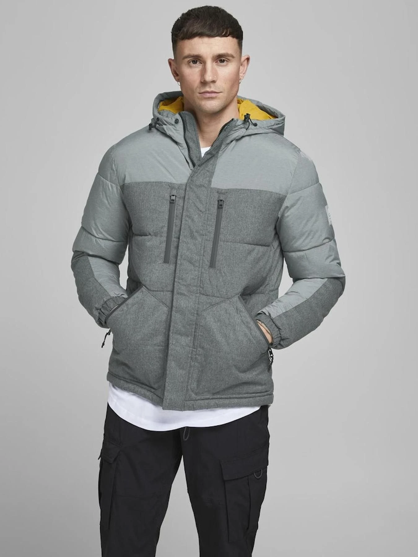 Куртки и дубленки JACK & JONES модель 12180379_LIGHTGREYMELANGE Куртки и дубленки JACK & JONES модель 12180379_LIGHTGREYMELANGE Фото