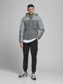 Куртки и дубленки JACK & JONES модель 12180379_LIGHTGREYMELANGE Фото
