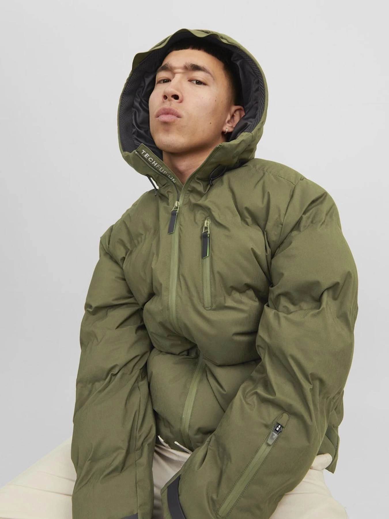 Куртки и дубленки JACK & JONES модель 12238998_OliveNight Фото