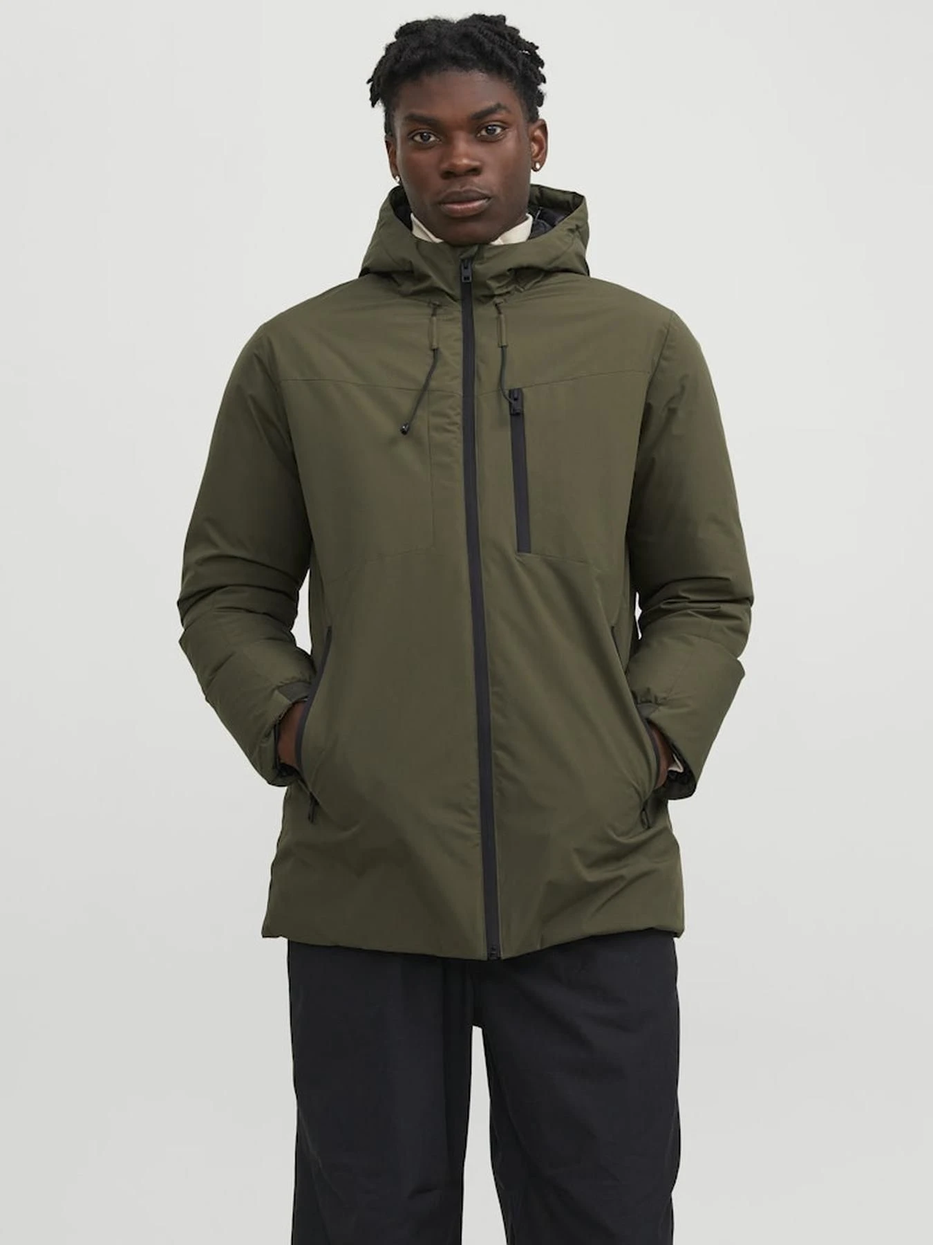 Куртки и дубленки JACK & JONES модель 12243225_OliveNight Фото