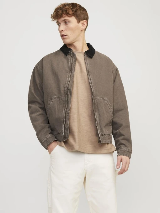 Күрткелер мен тондар JACK & JONES үлгі 12246871_ChocolateBrown Фото