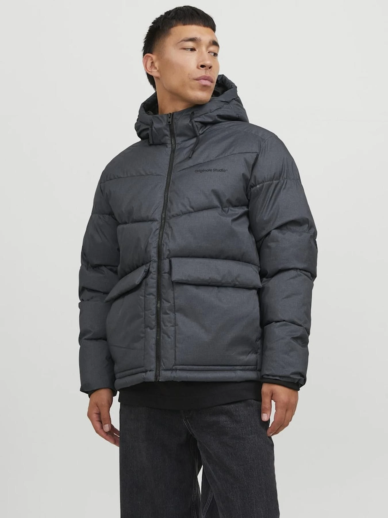 Куртки и дубленки JACK & JONES модель 12238849_DarkGreyMelange Фото