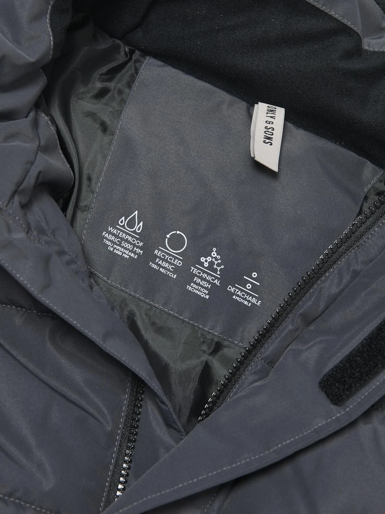 Куртки и дубленки ONLY & SONS модель 22020156_GREYPINSTRIPE Фото
