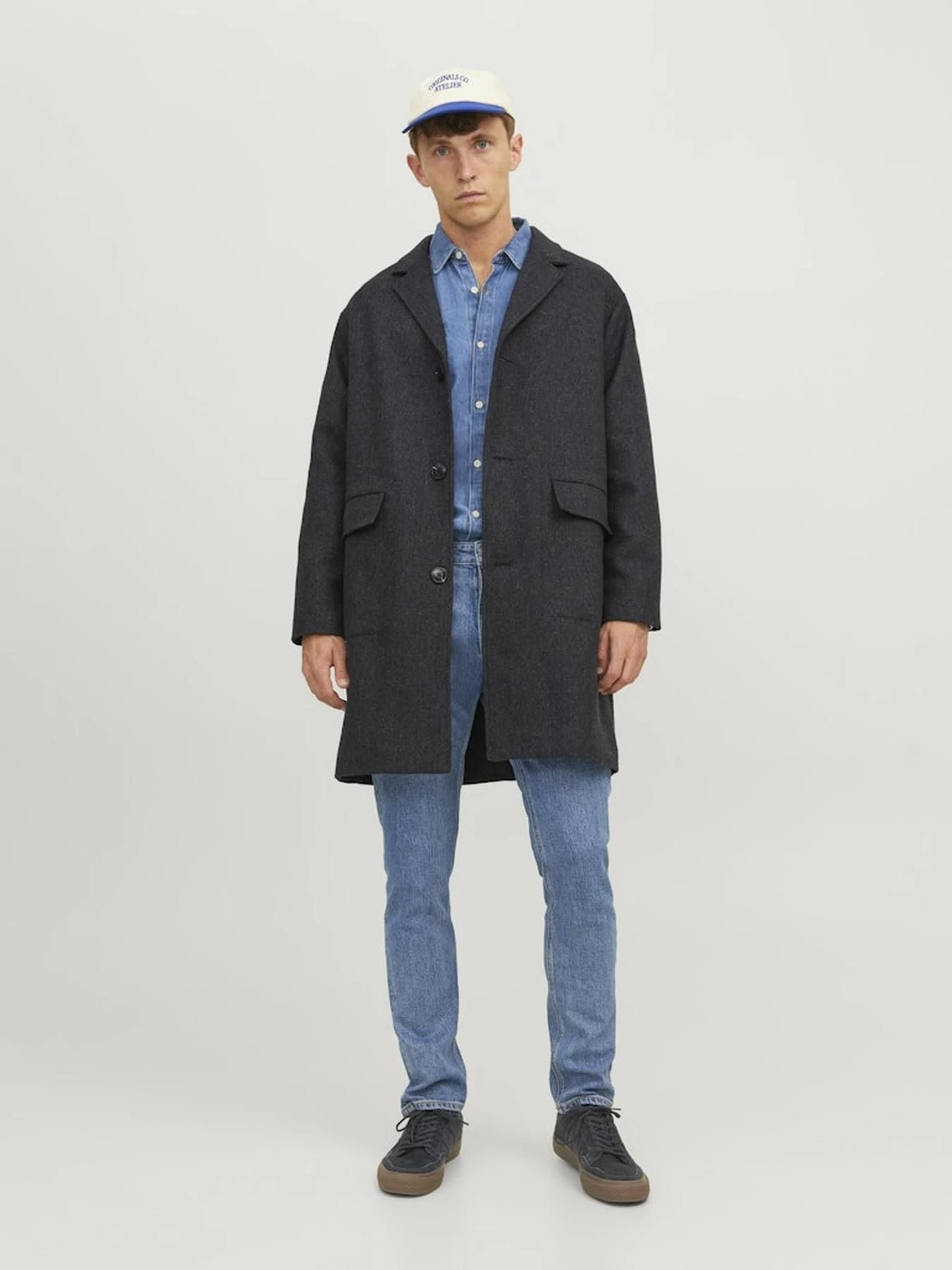 Пальто и плащи JACK & JONES модель 12238805_Darkgrey Фото
