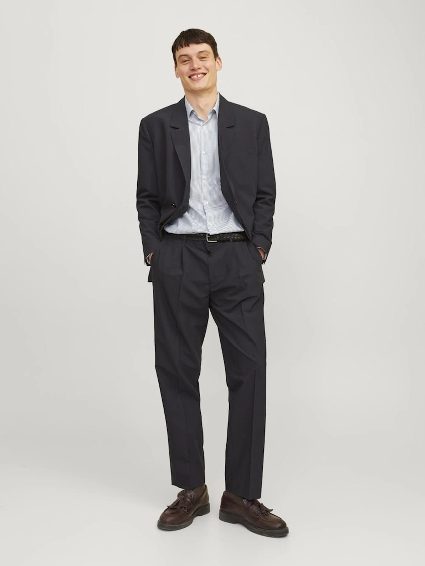 Рубашки JACK & JONES модель 12260131_MedievalBlue Рубашки JACK & JONES модель 12260131_MedievalBlue Фото