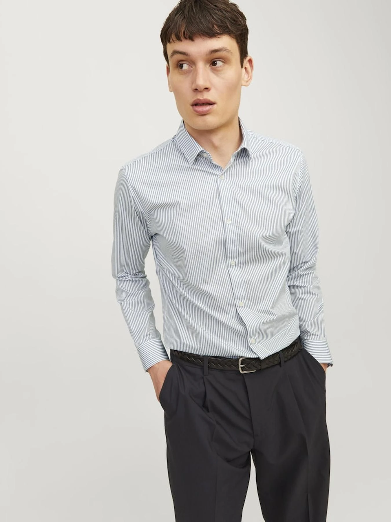 Рубашки JACK & JONES модель 12260131_MedievalBlue Рубашки JACK & JONES модель 12260131_MedievalBlue Фото