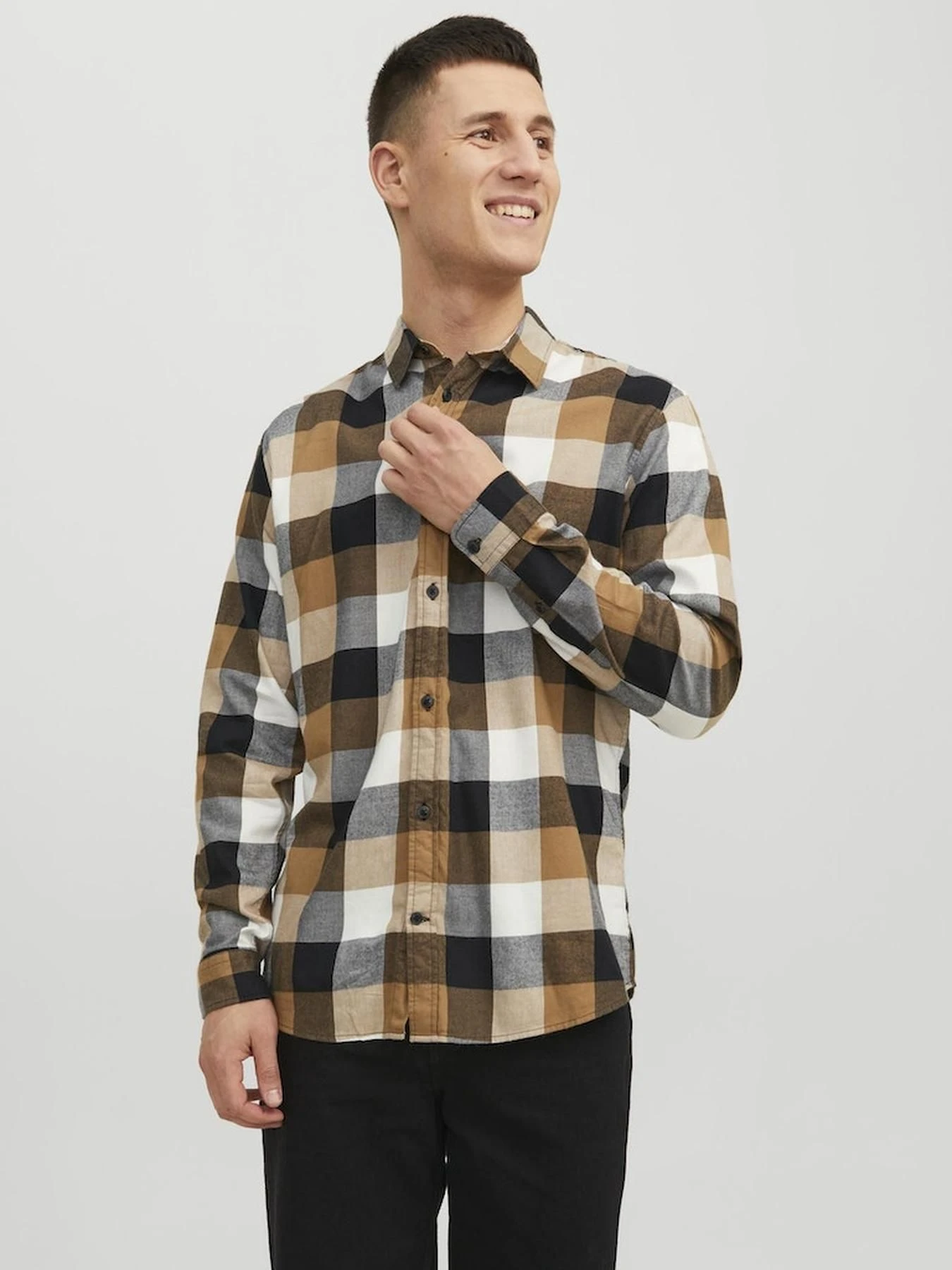 Рубашки JACK & JONES модель 12235965_Otter Фото
