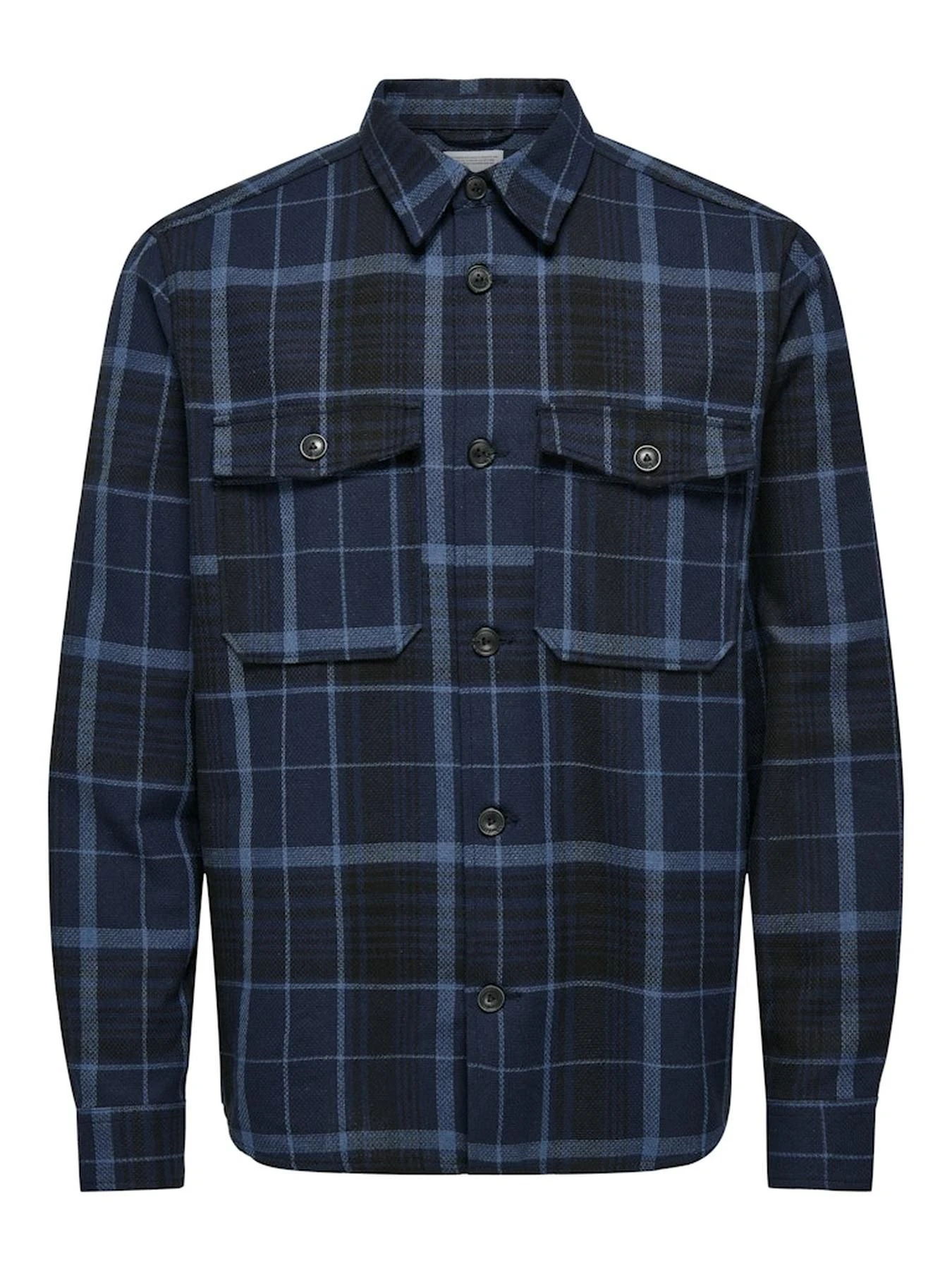 Рубашки ONLY & SONS модель 22026313_DARKNAVY Рубашки ONLY & SONS модель 22026313_DARKNAVY Фото