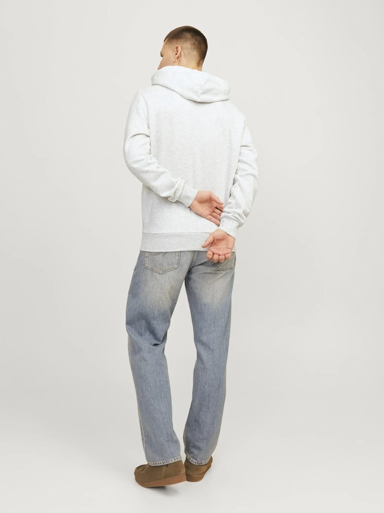 Худи и свитшоты JACK & JONES модель 12256838_WHITEMELANGE Худи и свитшоты JACK & JONES модель 12256838_WHITEMELANGE Фото