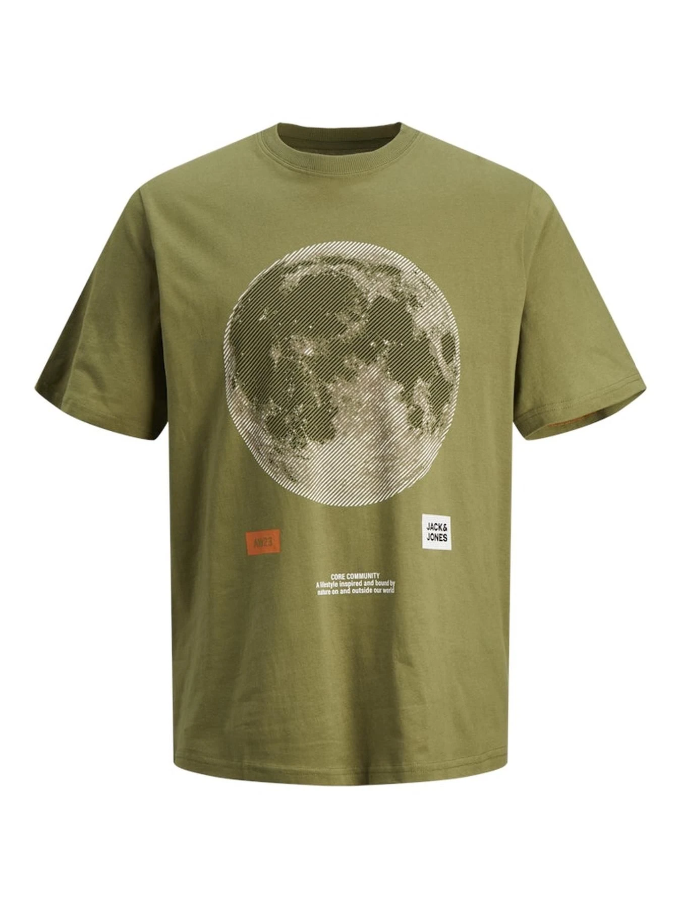 Футболкалар мен поло жейделер JACK & JONES үлгі 12242060_OLIVEBRANCH Фото