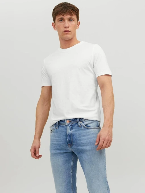 Футболкалар мен поло жейделер JACK & JONES үлгі 12156101_White Фото